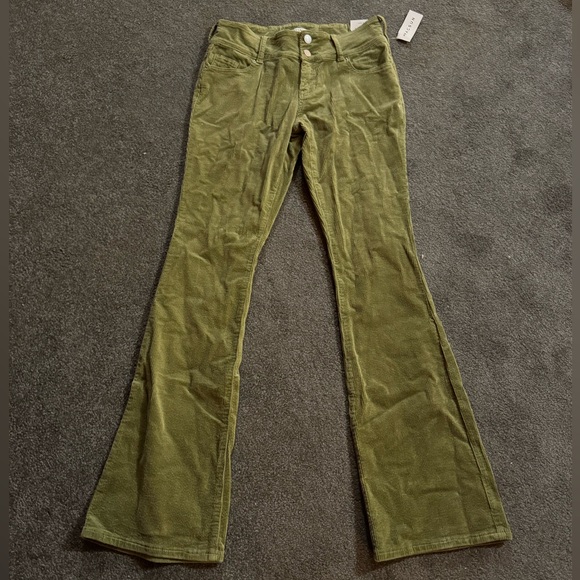 PacSun Green Corduroy Low Rise Bootcut Jeans - Picture 4 of 5